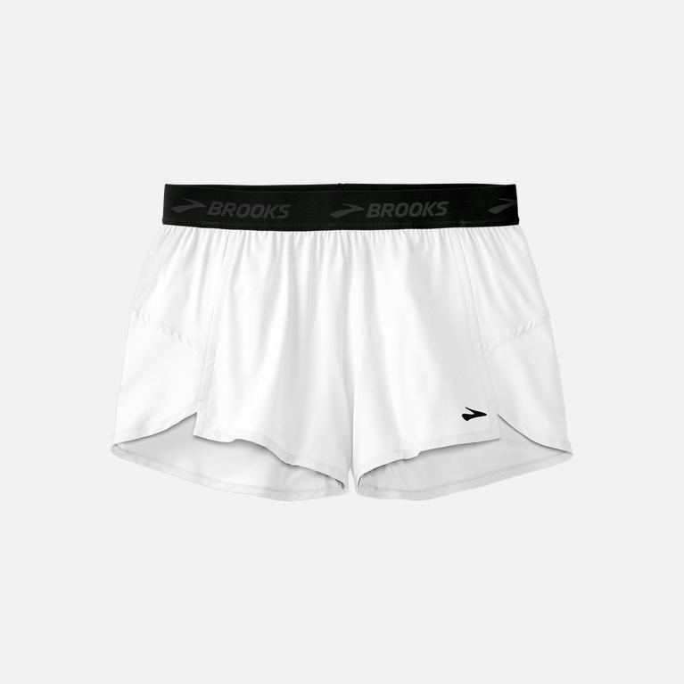 Brooks Chaser 3 Israel - Women's Running Shorts - White (94382-TNGW)